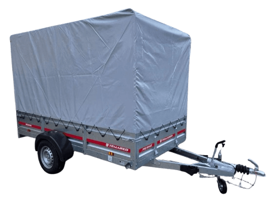 6A - Hochlader-Anhänger gebremst mit Plane