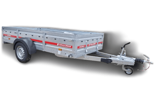 6A - Hochlader-Anhänger gebremst mit Plane