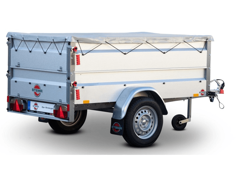 1A -Stema Anhänger Basic 750 kg inkl. Bordwandaufsatz & Flachplane