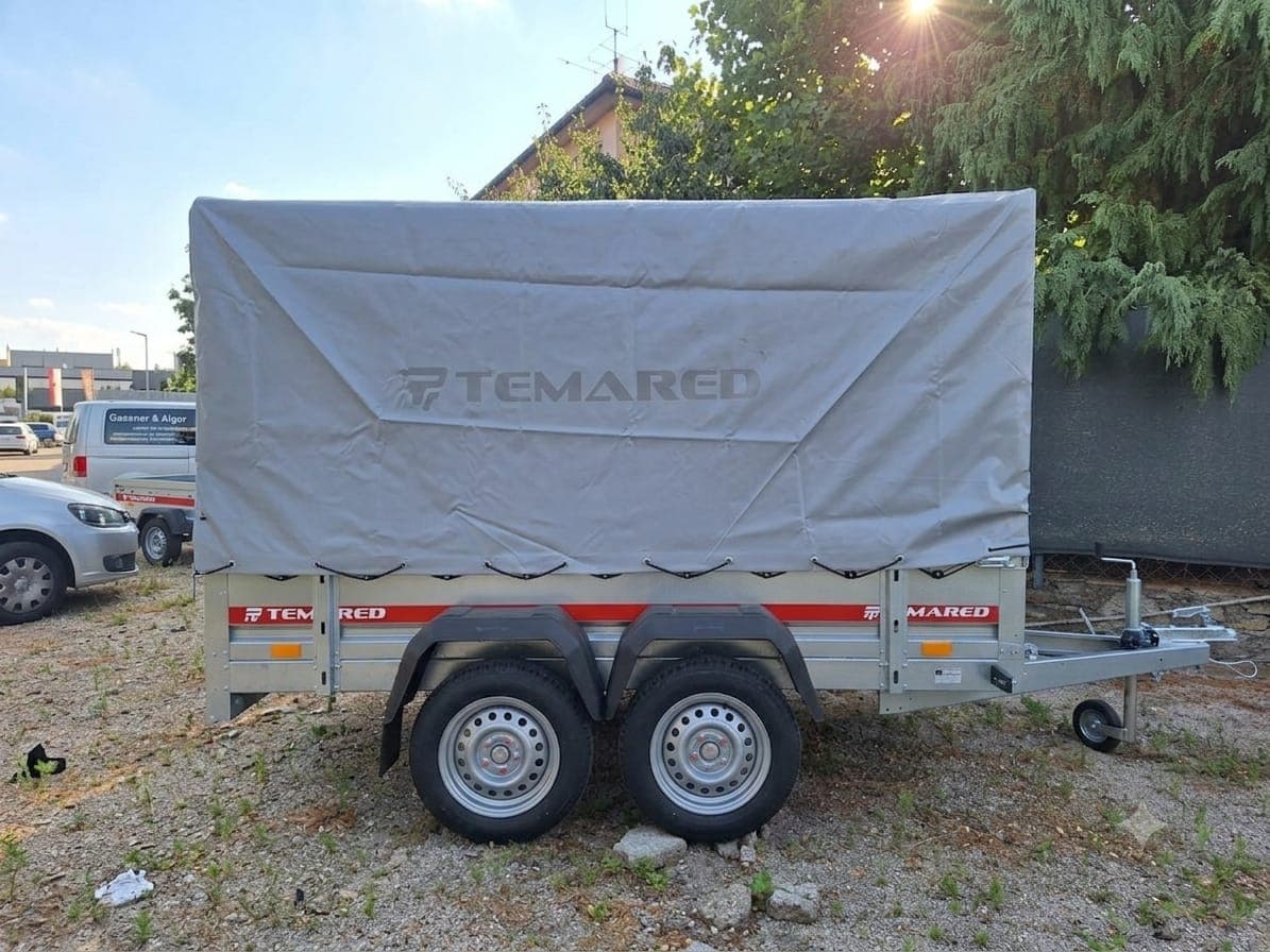 5B - Garagenanhänger Doppelachse mit Hochplane